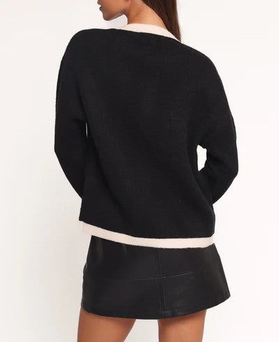 Contrast Hem Cardigan