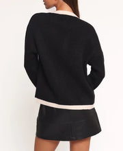Load image into Gallery viewer, Contrast Hem Cardigan